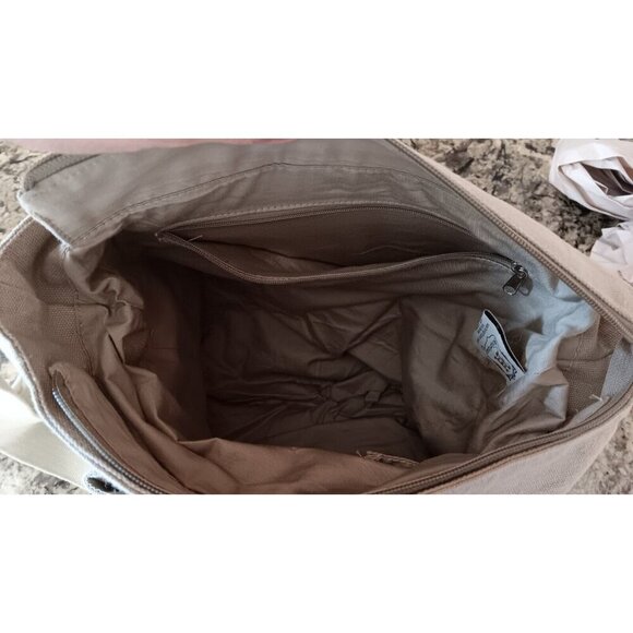 Hemptique Handbag Purse Hemp Canvas Satchel Crossbody Organic BOHO Approx 14" - Picture 6 of 14